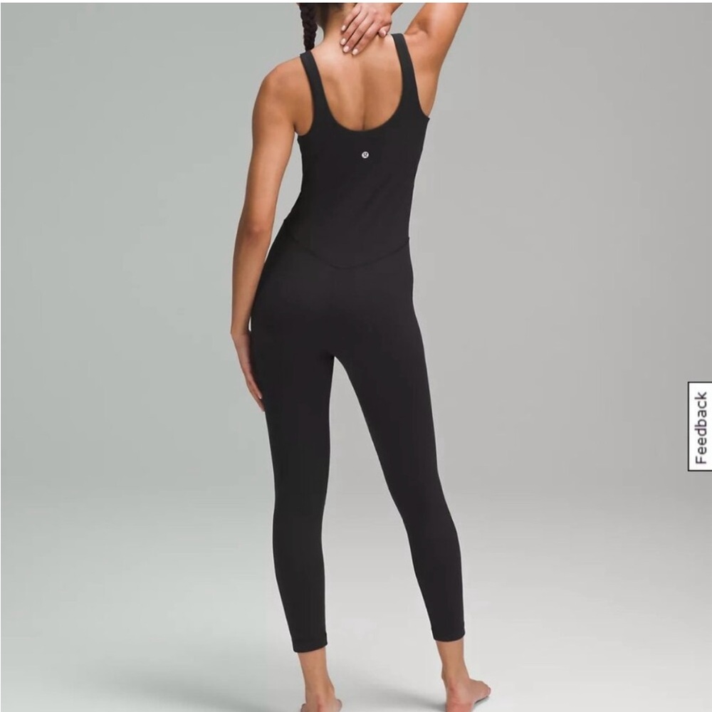 Lululemon Align 25” black bodysuit size 10